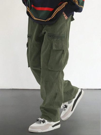 💥Fall New Arrival✈️Loose Fit Men's Flap Pocket Side Cargo Pants