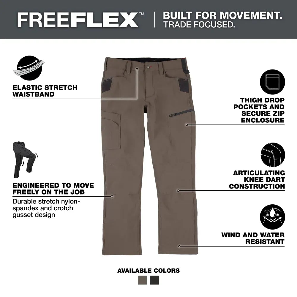 Men's 8-PACK FREEFLEX Tech Work Pants with 7 Pockets