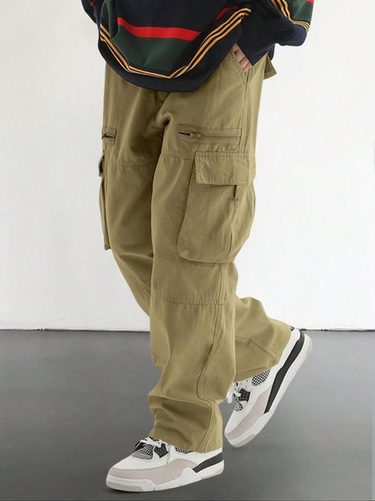 💥Fall New Arrival✈️Loose Fit Men's Flap Pocket Side Cargo Pants