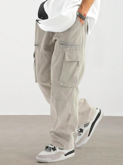 💥Fall New Arrival✈️Loose Fit Men's Flap Pocket Side Cargo Pants